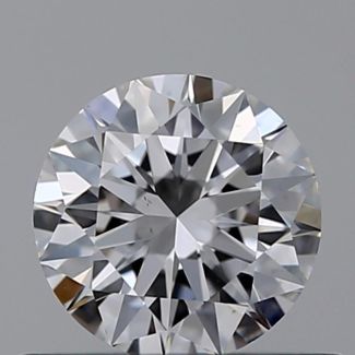 0.52 Carat Round E VS2 EX GIA Natural Diamond