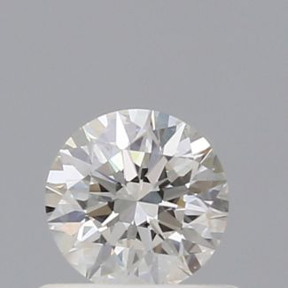 0.52 Carat Round H VVS1 EX GIA Natural Diamond