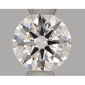 0.30 Carat Round F SI1 EX GIA Natural Diamond