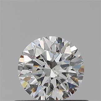 0.45 Carat Round H VS2 EX GIA Natural Diamond