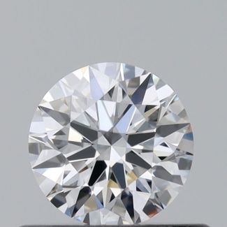 0.4 Carat Round D VVS2 EX GIA Natural Diamond