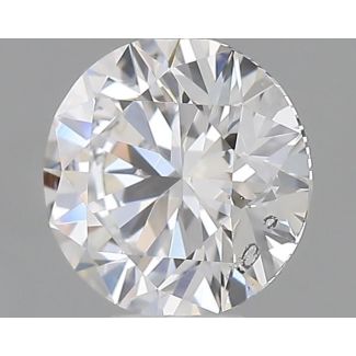 0.35 Carat Round D SI2 EX GIA Natural Diamond