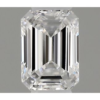 0.18 Carat Emerald F VS2 - VG NONE Natural Diamond