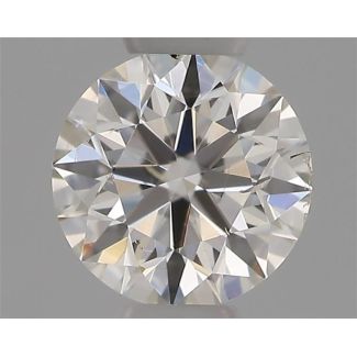 0.30 Carat Round H SI2 EX GIA Natural Diamond