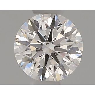 0.32 Carat Round F SI1 EX GIA Natural Diamond