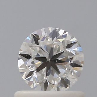 0.70 Carat Round H VS2 GD EX GIA Natural Diamond