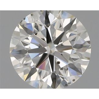 0.50 Carat Round G SI2 EX IGI Natural Diamond