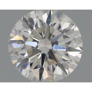 0.56 Carat Round H VVS2 EX GIA Natural Diamond