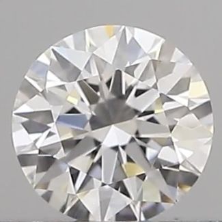 0.27 Carat Round D VVS1 EX GIA Natural Diamond