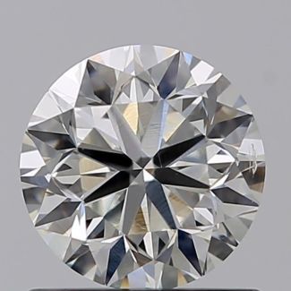 0.80 Carat Round H SI1 VG EX GIA Natural Diamond