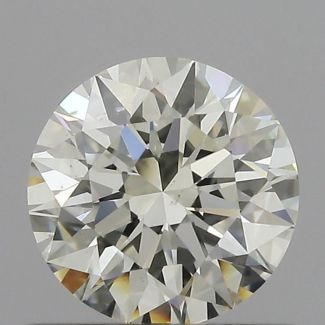 0.56 Carat Round H VS2 EX GIA Natural Diamond