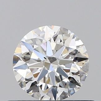 0.51 Carat Round G SI1 EX GIA Natural Diamond