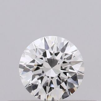 0.23 Carat Round F VVS2 EX GIA Natural Diamond