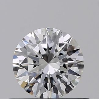 0.40 Carat Round D VS2 EX GIA Natural Diamond