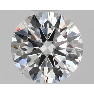 0.57 Carat Round F VVS1 EX GIA Natural Diamond