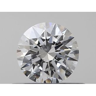 0.36 Carat Round F VVS1 EX GIA Natural Diamond