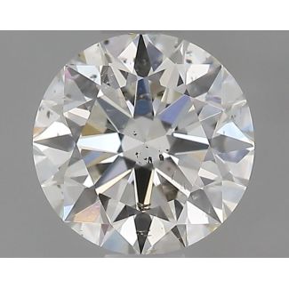 0.6 Carat Round H SI2 EX GIA Natural Diamond