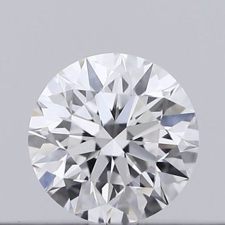 0.16 Carat Round D VVS1 EX GIA Natural Diamond