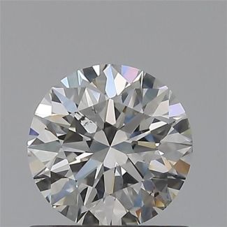 0.70 Carat Round H SI1 EX GIA Natural Diamond