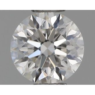 0.37 Carat Round F VVS1 EX GIA Natural Diamond