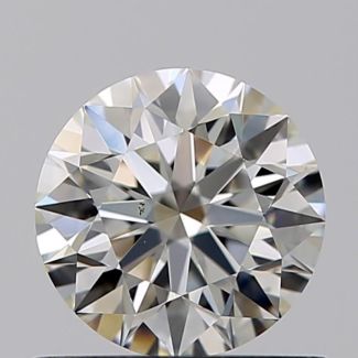 0.61 Carat Round J VS1 EX GIA Natural Diamond