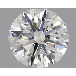 0.71 Carat Round H SI1 EX GIA Natural Diamond