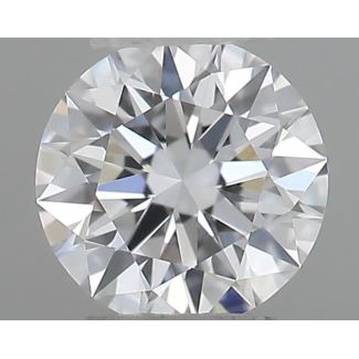 0.21 Carat Round D VVS2 EX GIA Natural Diamond