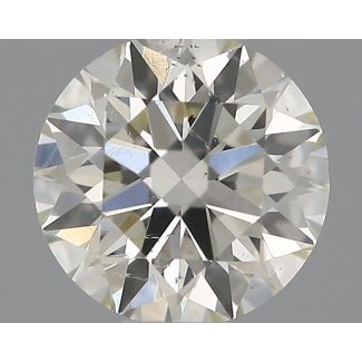 0.41 Carat Round H SI1 EX IGI Natural Diamond