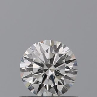 0.53 Carat Round H VS1 EX GIA Natural Diamond