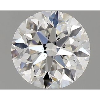 0.70 Carat Round F SI1 VG EX GIA Natural Diamond