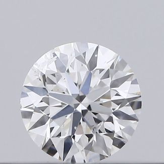 0.18 Carat Round E SI2 EX VG GIA Natural Diamond