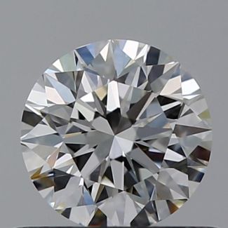 0.5 Carat Round H VS2 EX GIA Natural Diamond