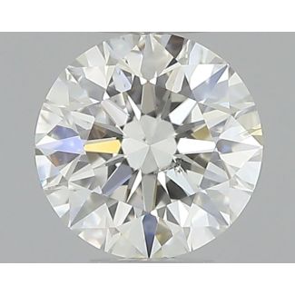 0.36 Carat Round F SI1 EX GIA Natural Diamond