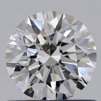 0.60 Carat Round E SI1 EX GIA Natural Diamond