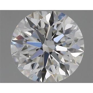 0.36 Carat Round H VS1 EX GIA Natural Diamond