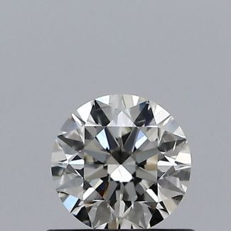 0.50 Carat Round I SI1 EX VG GIA Natural Diamond