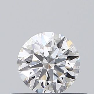 0.35 Carat Round D VVS2 EX GIA Natural Diamond