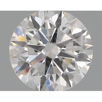 0.57 Carat Round F SI2 EX GIA Natural Diamond