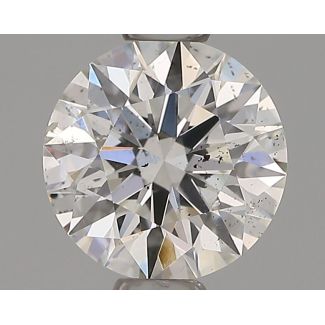 0.62 Carat Round F SI2 EX GIA Natural Diamond