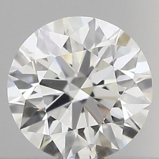 0.42 Carat Round E VVS2 EX GIA Natural Diamond