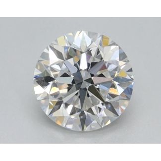 0.45 Carat Round D VVS2 VG EX GIA Natural Diamond