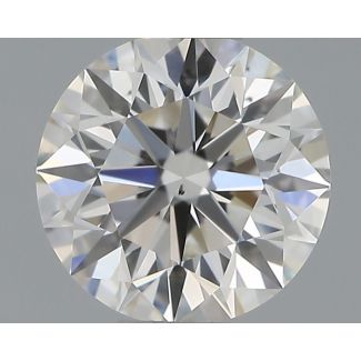 0.44 Carat Round F VS2 EX IGI Natural Diamond