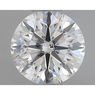 1.00 Carat Round H SI2 EX GIA Natural Diamond