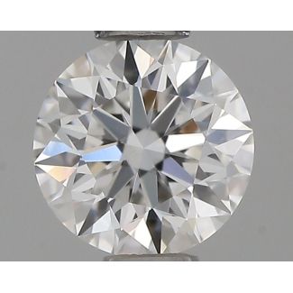 0.45 Carat Round F VVS1 EX GIA Natural Diamond