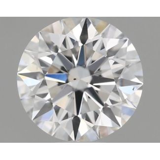 0.5 Carat Round F SI1 EX GIA Natural Diamond