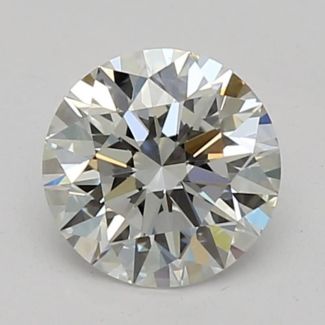 0.41 Carat Round F VVS2 EX GIA Natural Diamond