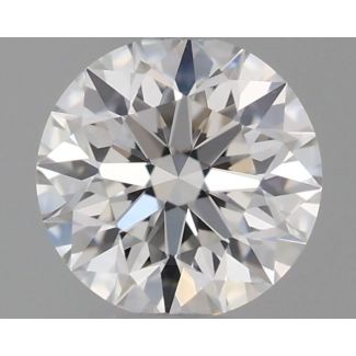 0.45 Carat Round F VVS2 EX GIA Natural Diamond