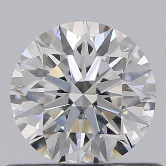 0.51 Carat Round F SI1 EX GIA Natural Diamond