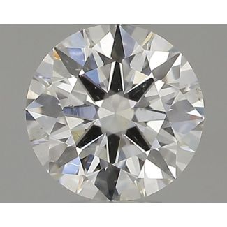 0.34 Carat Round F SI2 EX GIA Natural Diamond