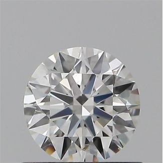 0.50 Carat Round H SI1 EX VG GIA Natural Diamond